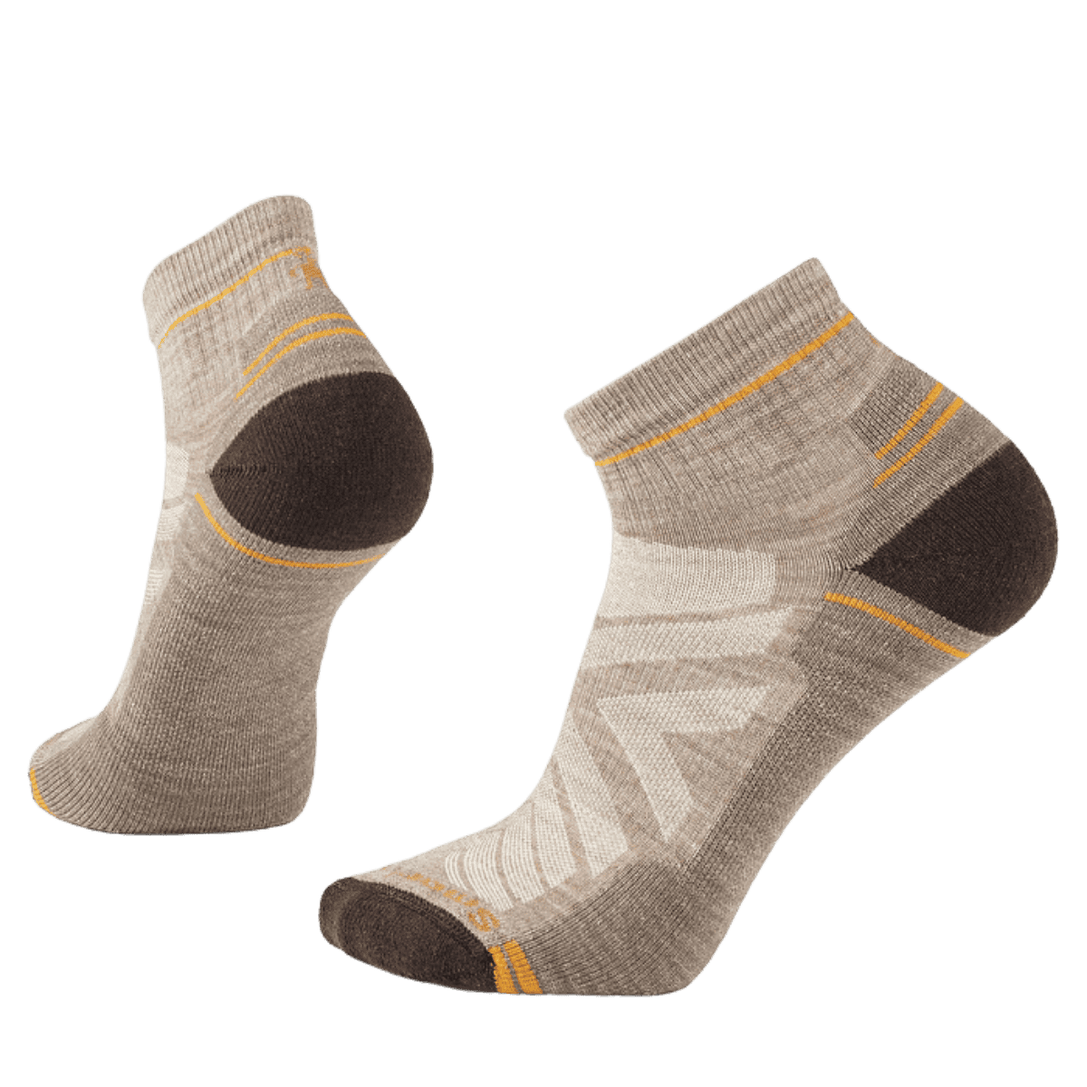 SMARTWOOL HIKE LIGHT CUSHION ANKLE SOCK - FOSSIL-CHESTNUTS