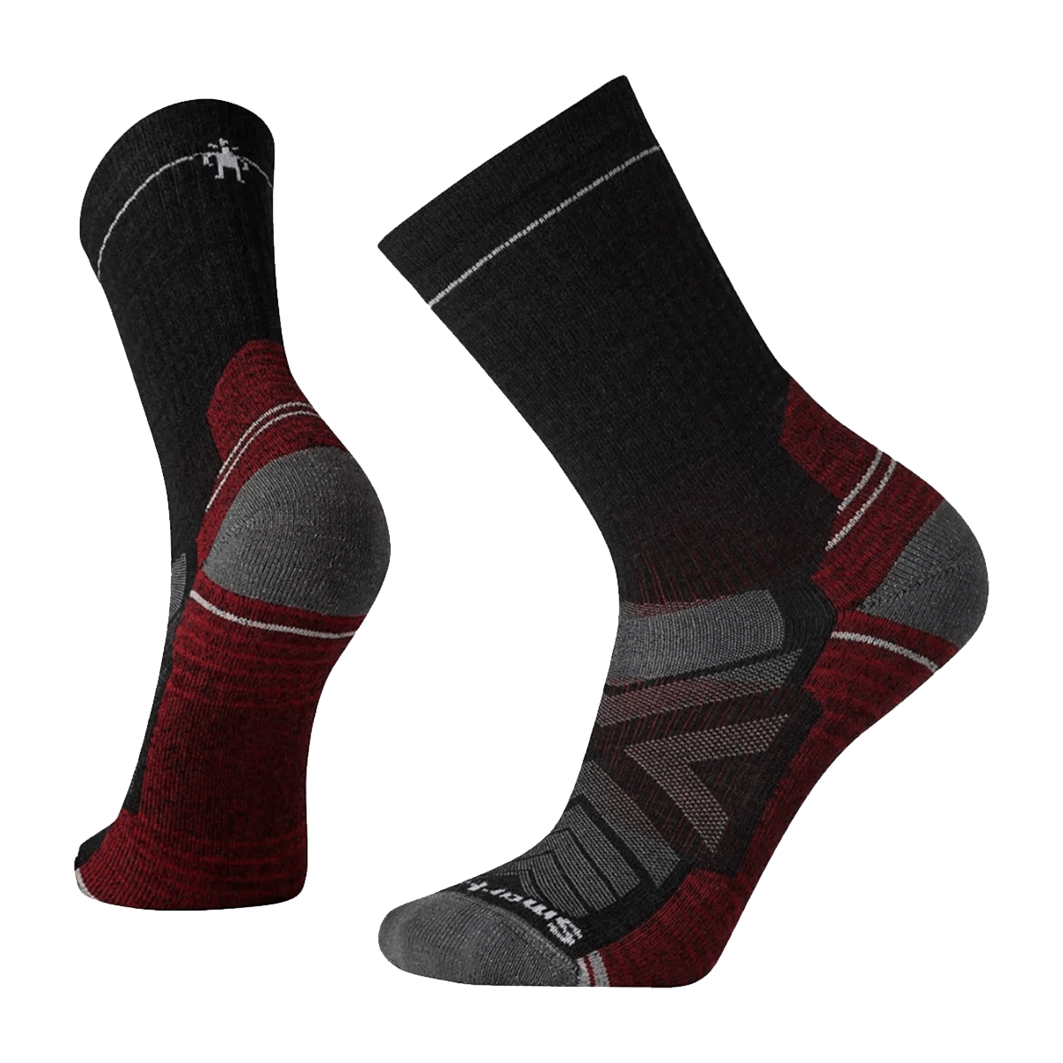 SMARTWOOL HIKE LIGHT CUSHION CREW SOCKS CHARCOAL