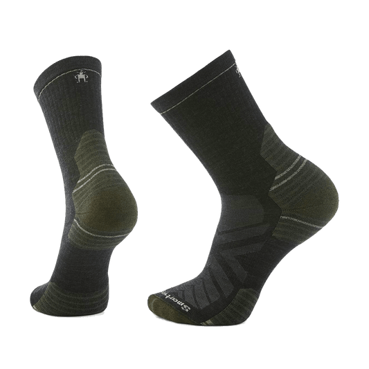 SMARTWOOL HIKE MID CREW TARGETED CUSHION SOCKS CHARCOAL