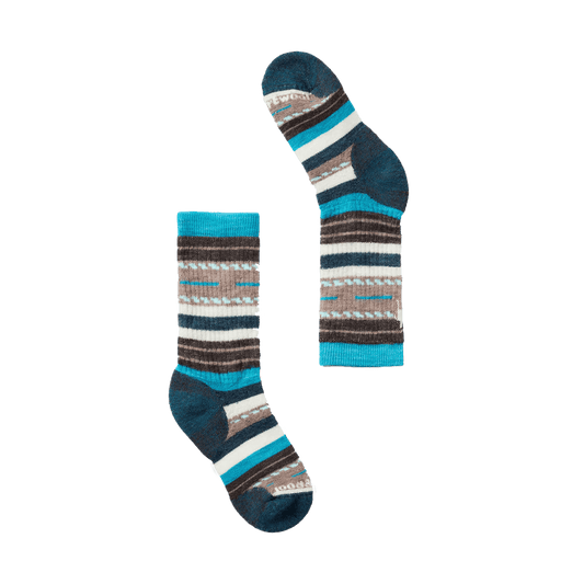 SMARTWOOL KIDS' HIKE MARGARITA CREW FULL CUSHION SOCKS CAPRI