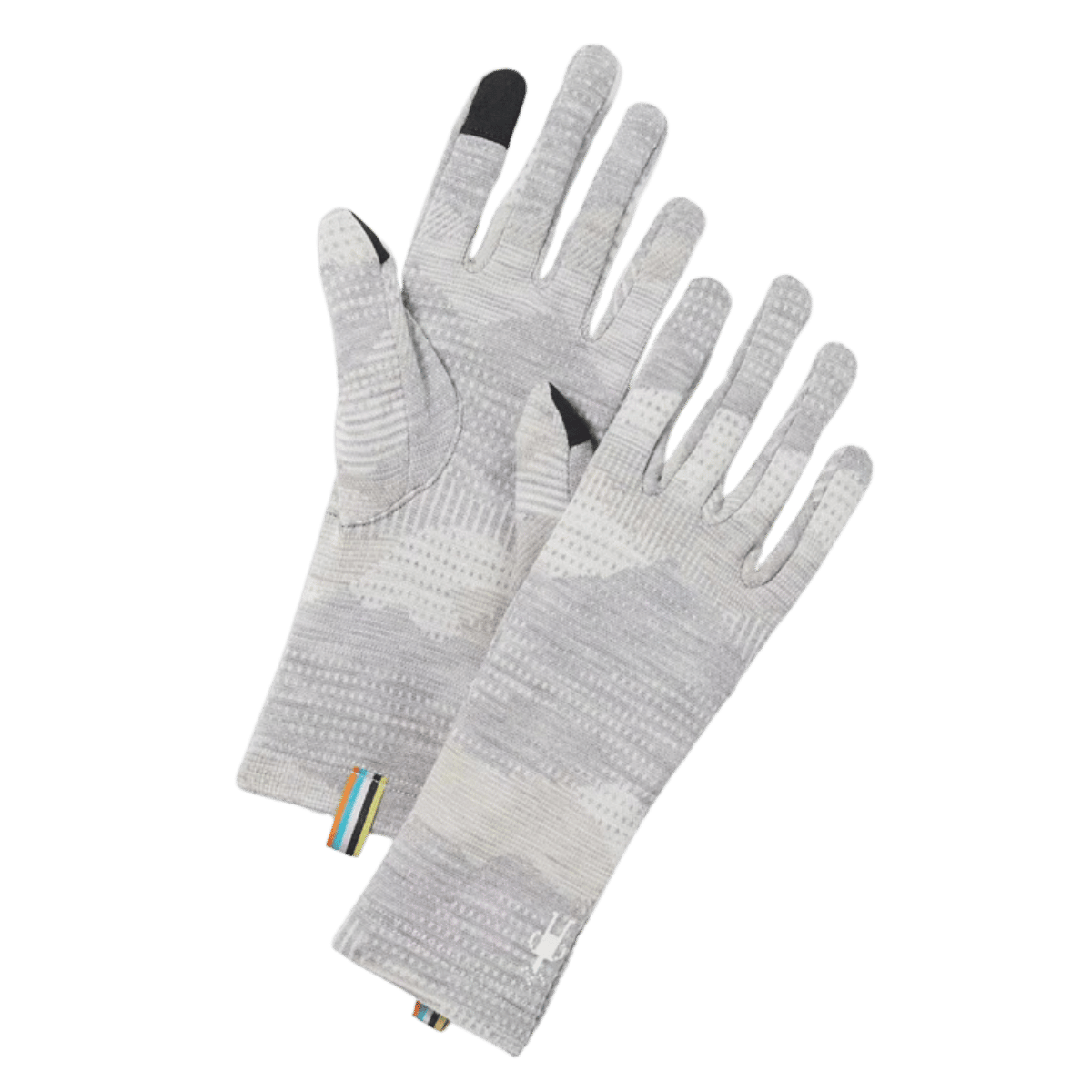 SMARTWOOL MEN'S THERMAL MERINO GLOVE W/ INTERLOCK KNIT - LT GRAY MTN