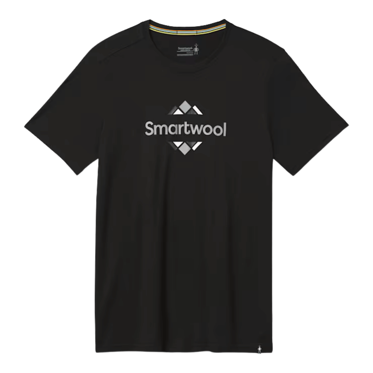 SMARTWOOL MEN'S MERINO SPORT 150 GRAPHIC TEE - BLACK - MAIN IMAGE