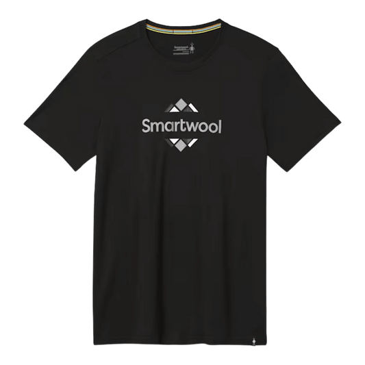 SMARTWOOL MEN'S MERINO SPORT 150 GRAPHIC TEE - BLACK - MAIN IMAGE