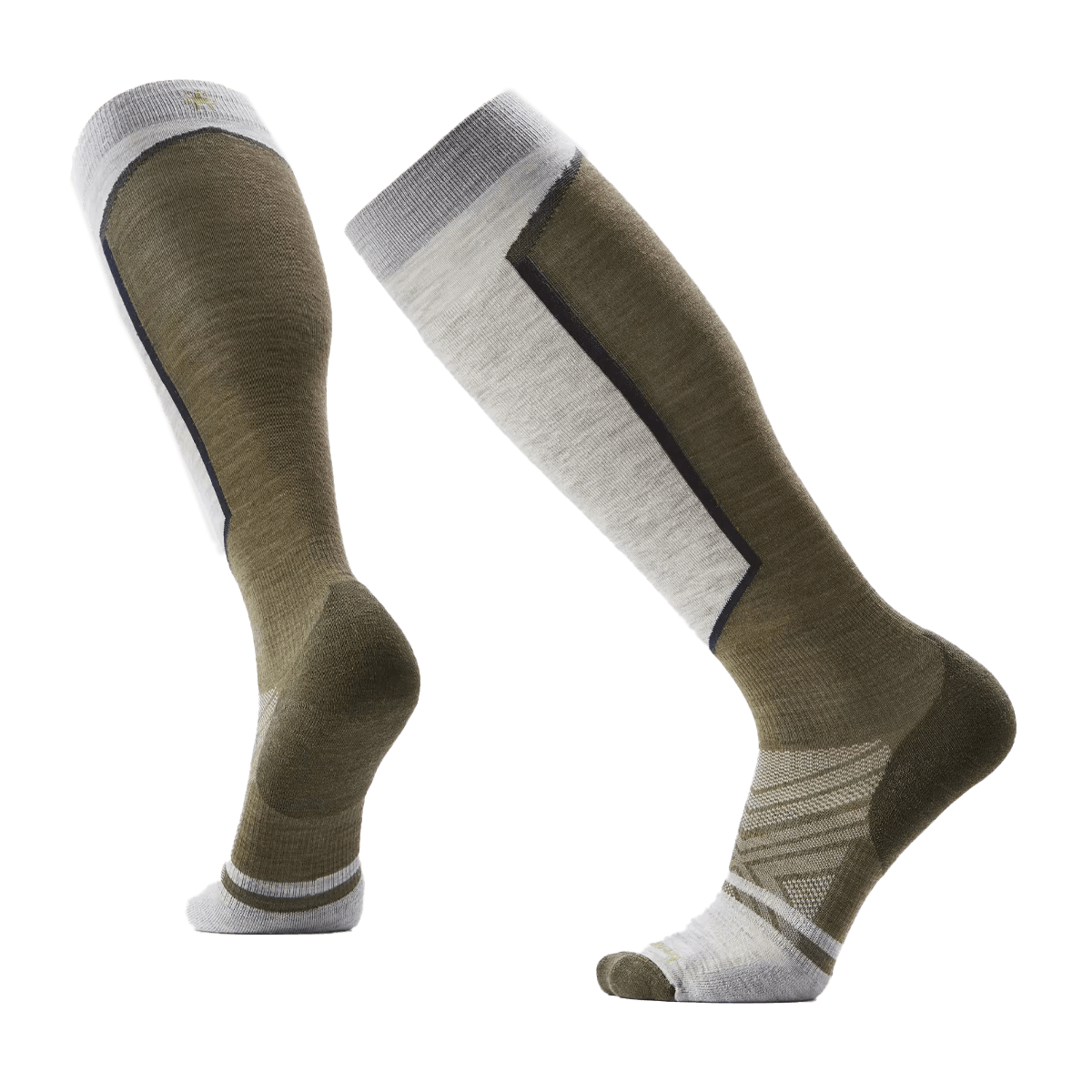 SMARTWOOL SKI TARGETED CUSHION OTC SOCKS ASH