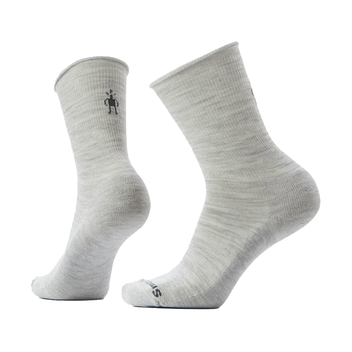 SMARTWOOL WOMEN'S EVERYDAY ROLL TOP CREW SOCKS ASH