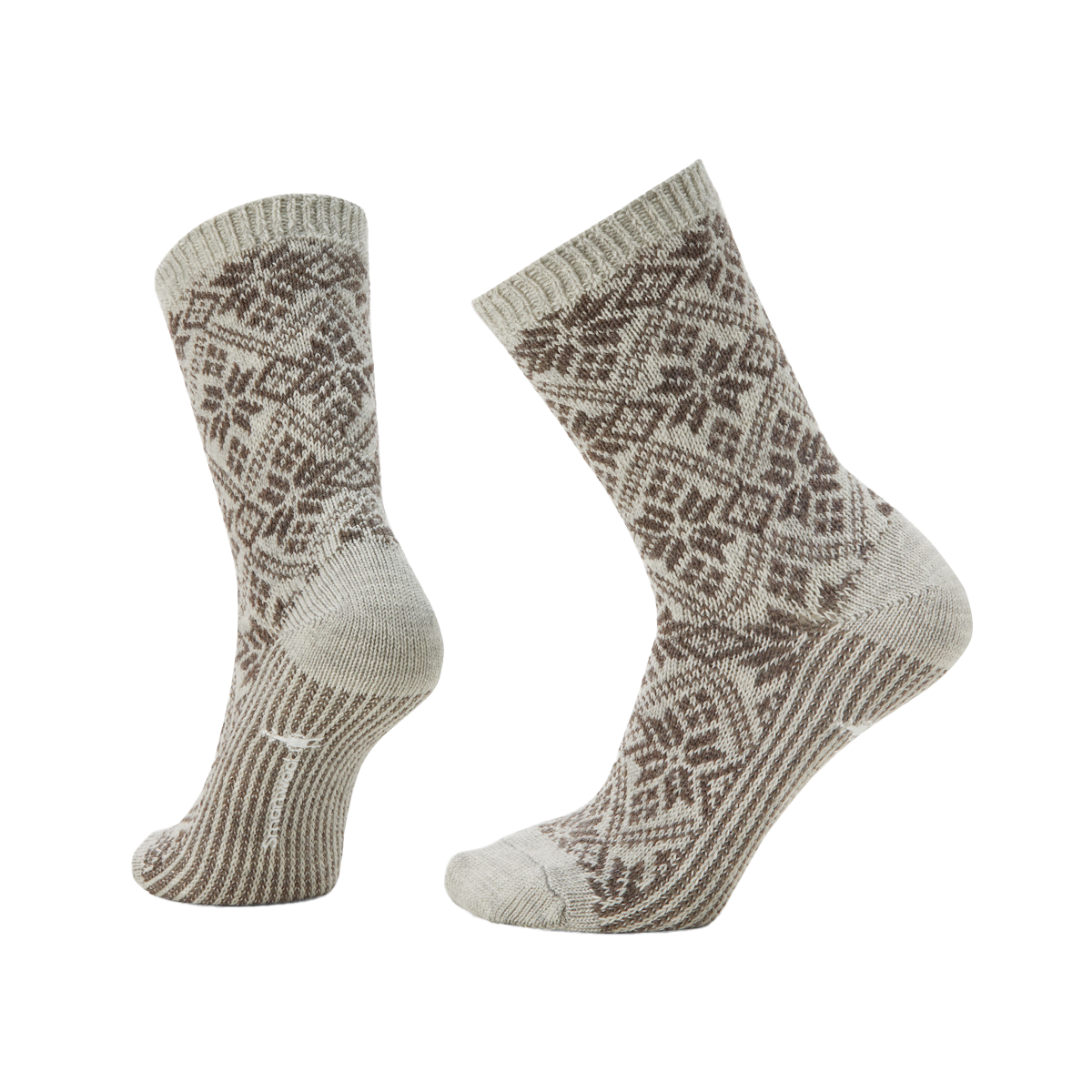 SMARTWOOL WOMEN'S EVERYDAY TRADITIONAL SNOWFLAKE CREW SOCKS ASH