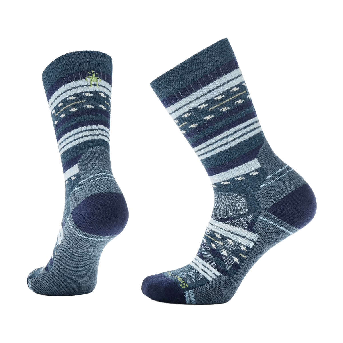 SMARTWOOL WOMEN'S HIKE MARGARITA CREW LIGHT CUSHION SOCKS DEEP NAVY