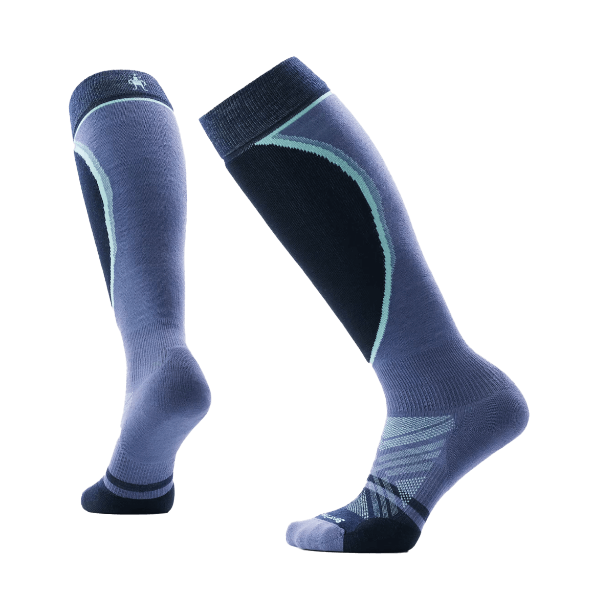 SMARTWOOL WOMEN'S SKI EXTRA STRETCH TARGTED CUSHION OTC SOCKS - NIGHTFALL BLUE