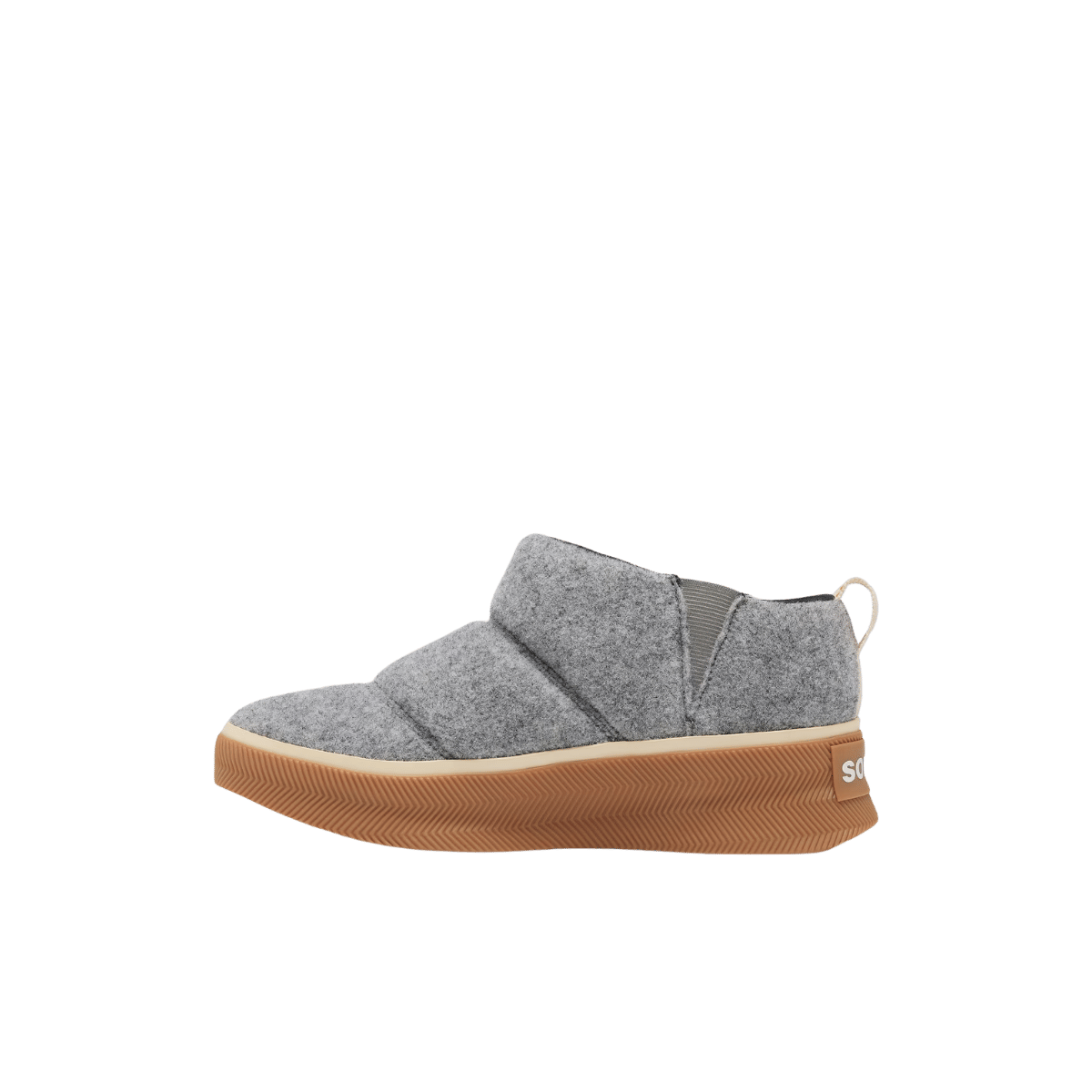 SOREL WOMEN'S OUT N ABOUT IV MINI PUFFY - CHROME GREY/GUM, SIDE ANGLE, 06.5, 07.0, 07.5, 08.0, 08.5, 09.0, 09.5, 10.0