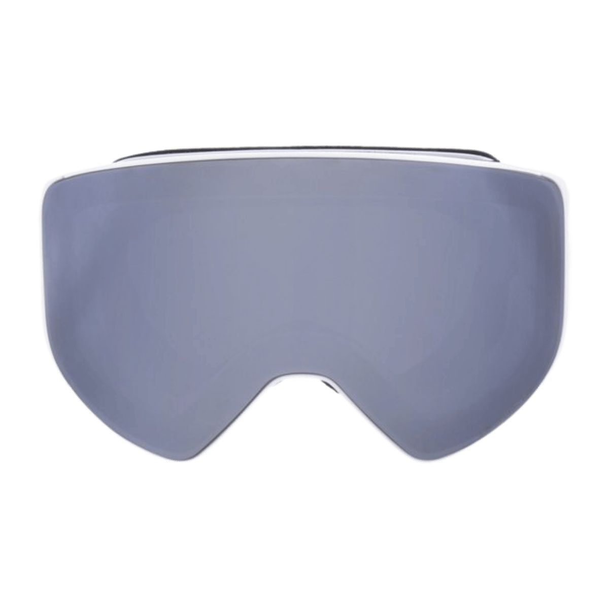 RED BULL SPECT JAM GOGGLES FOR SKIING AND SNOWBOARDING - WHITE FRAME - SMOKE WITH SILVER MIRROR - FRONT VIEW