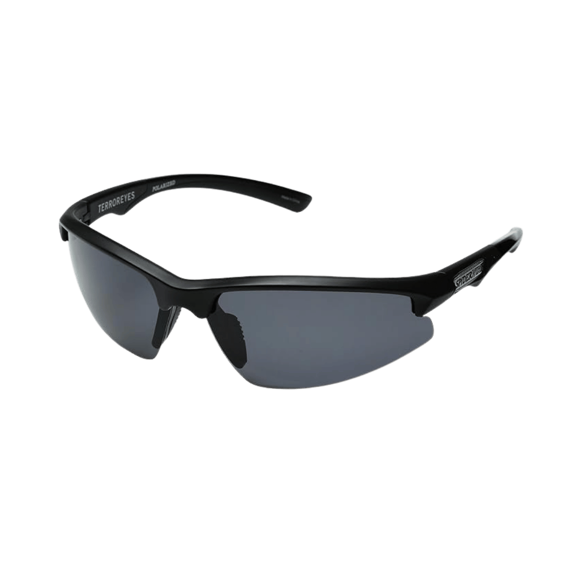 SPIDERWIRE TERROR EYES MATTE BLACK/SMOKE SUNGLASSES - LG/XL