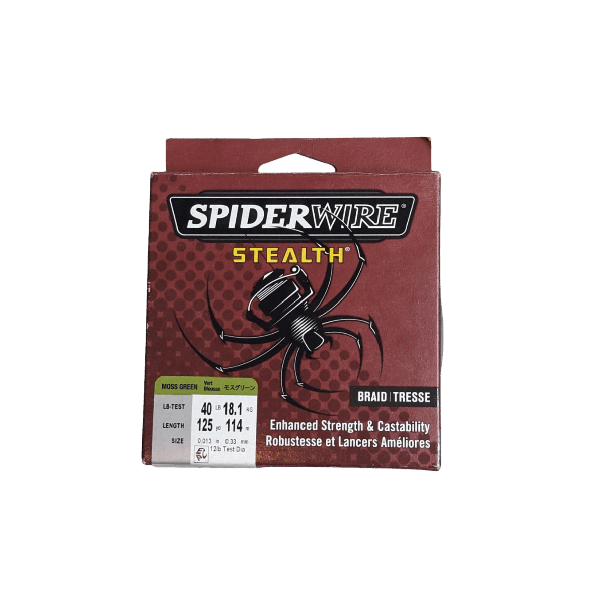 SPIDERWIRE MOSS GREEN 40LBS 125YD STEALTH SUPERLINE