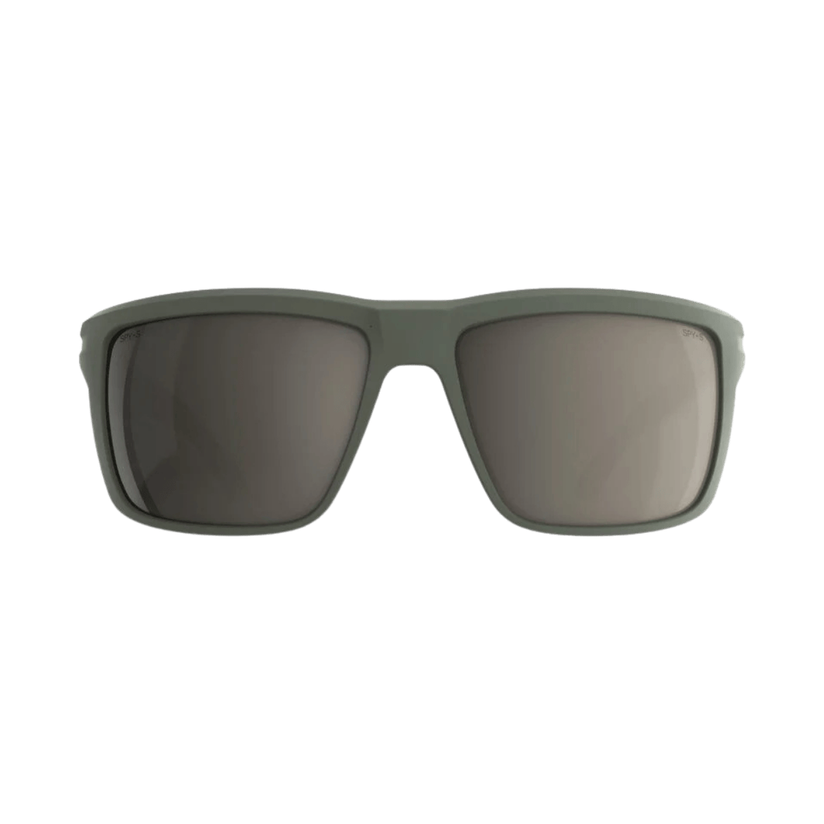 SPY OVERHAUL XL SUNGLASSES - MATTE OLIVE "BRONZE PEWTER MIRROR" - FRONT VIEW