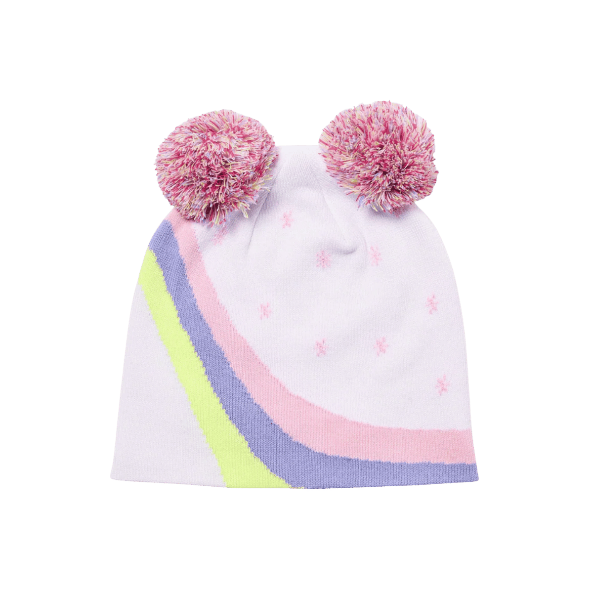 SPYDER SKI BUNNY WHITE HAT - BACK VIEW
