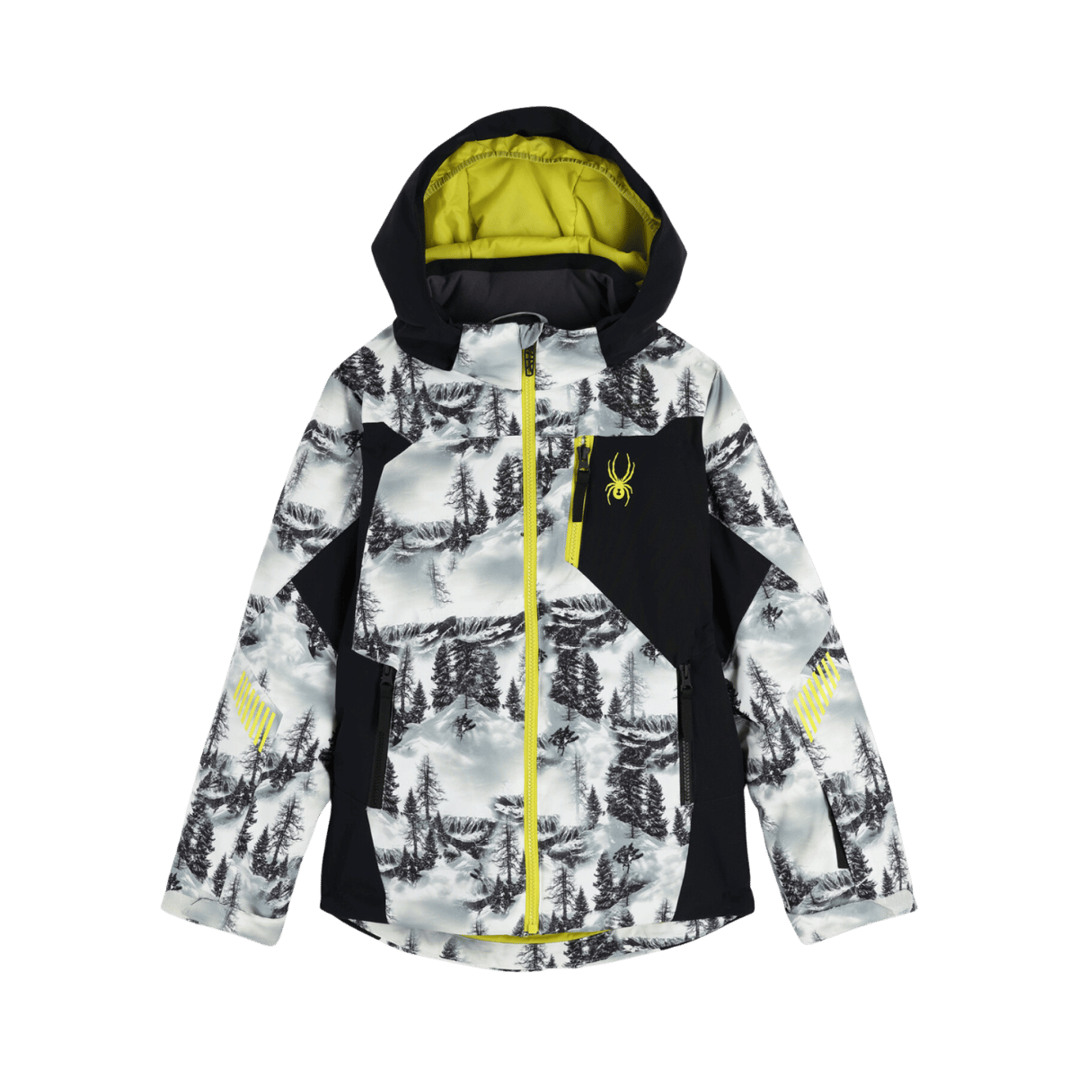 SPYDER BOYS SKI LEADER JACKET - TREE LINE