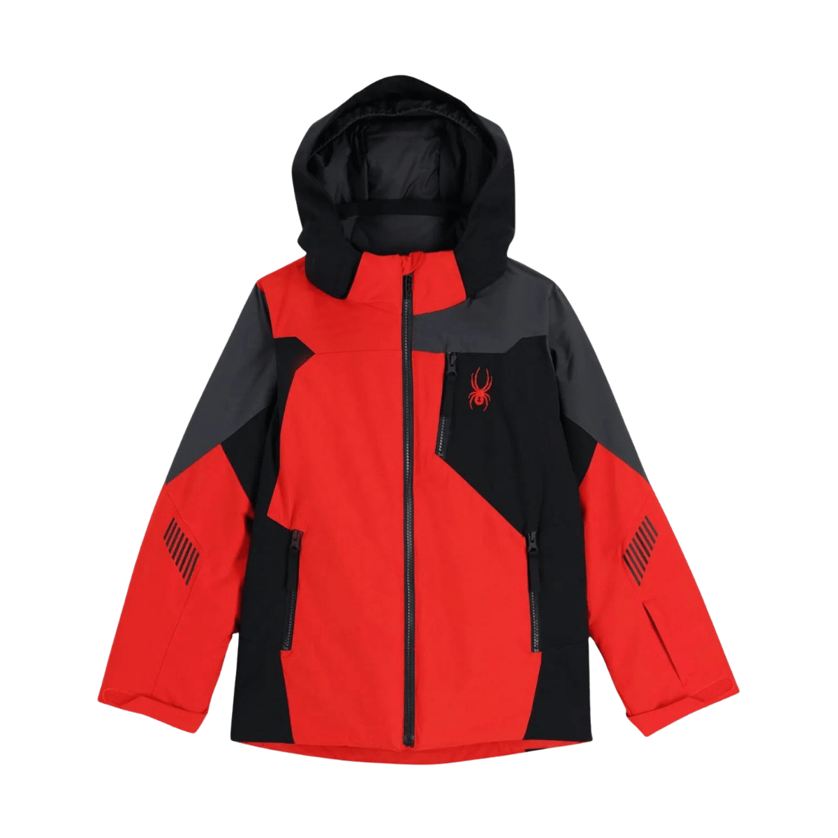 SPYDER BOYS SKI LEADER JACKET - VOLCANO