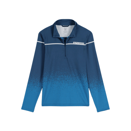 SPYDER SPIRIT OF '78 ZIP T-NECK SWEATSHIRT - FADED GEO COLLEGIATE