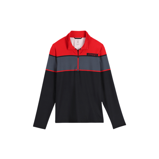 SPYDER SPIRIT OF '78 ZIP T-NECK - VCO BLACK