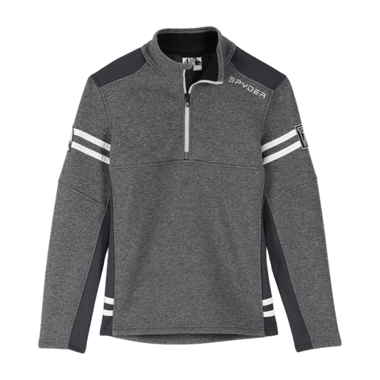 SPYDER WENGEN ENCORE HALF ZIP FLEECE JACKET - EBONY