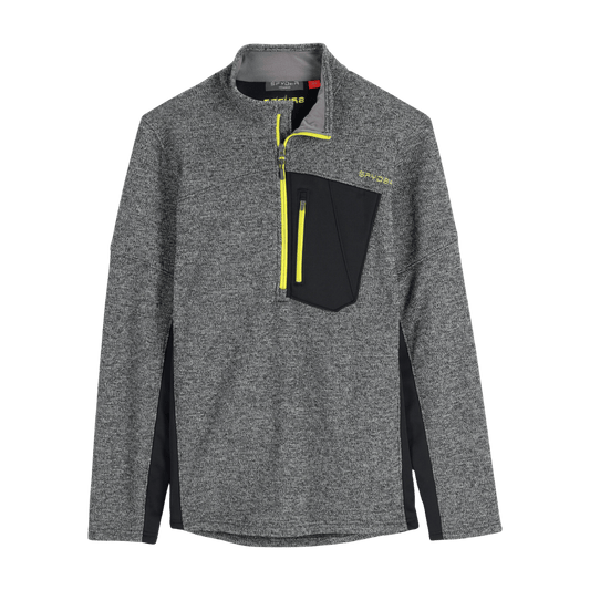 SPYDER BANDIT HALF ZIP FLEECE JACKET - BLK CTS