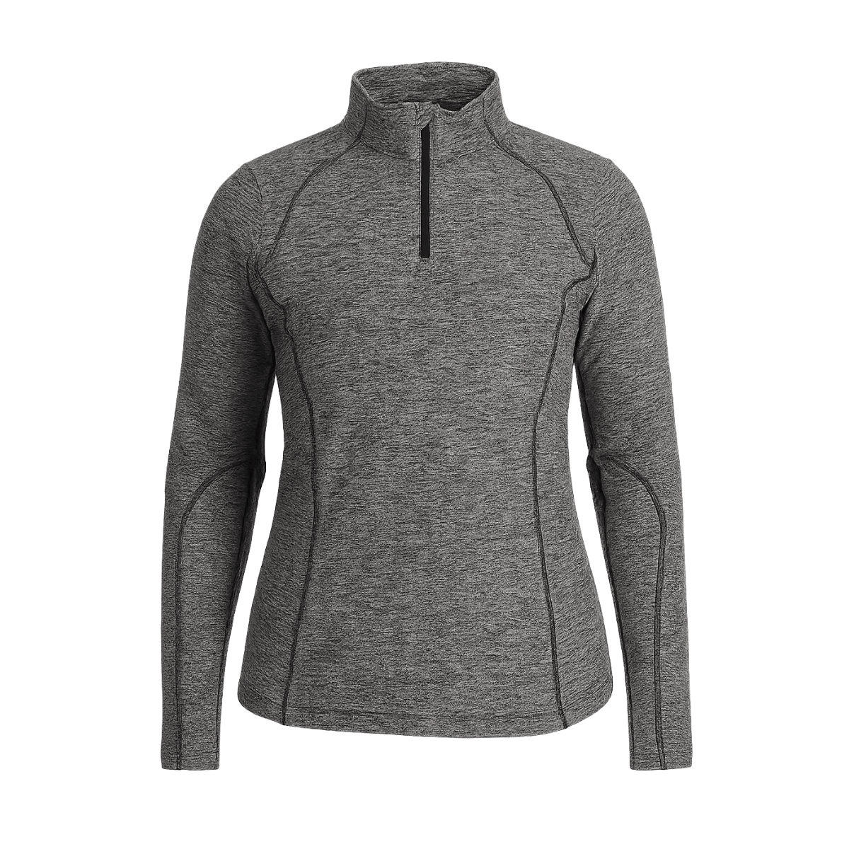 SPYDER WOMEN ACCORD 1/2 ZIP THERMAL SKI INNER WEAR - BLACK