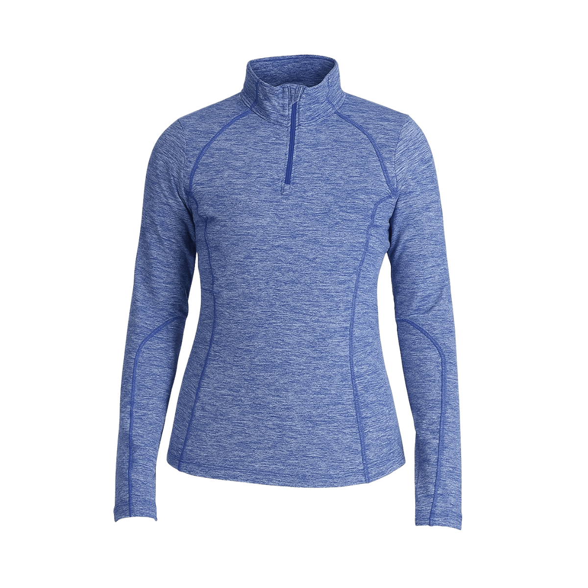 SPYDER WOMEN ACCORD 1/2 ZIP THERMAL SKI INNER WEAR - ELECTRIC BLUE