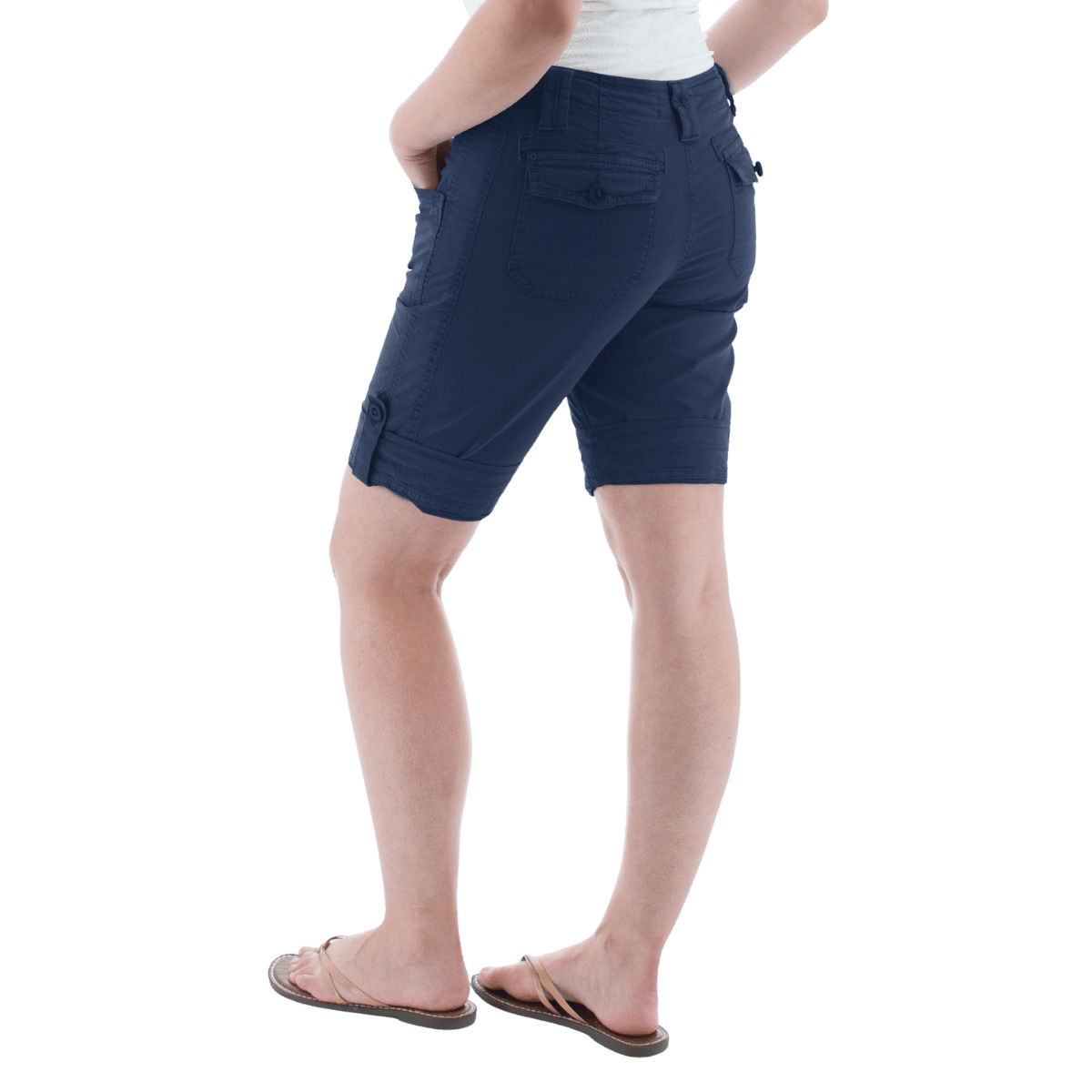 AVENTURA ARDEN ROLL-UP ORGANIC SHORT WOMENS -  INSIGNIA BLUE_BACK ANGLE