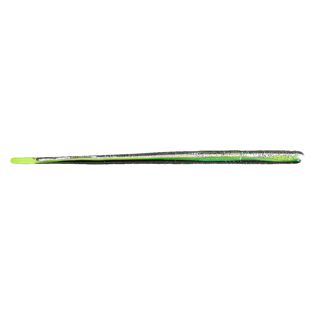 STRAIGHT TAIL WORM SALT & PEPPER CHARTREUSE