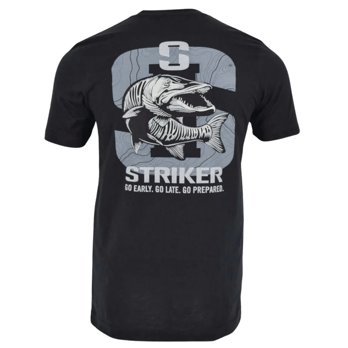 STRIKER BRANDS MUSKY T-SHIRT - BLACK - BACK VIEW