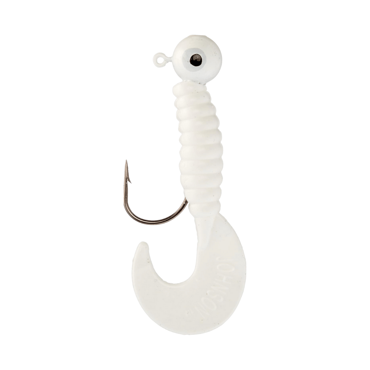 JOHNSON SWIMMING GRUBS FISH LURE 1/4OZ WHITE