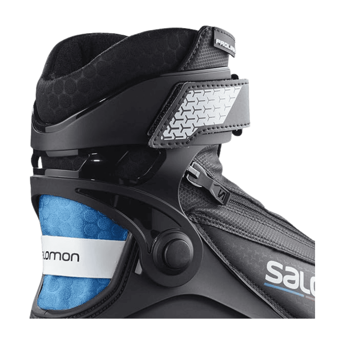 SALOMON R/PROLINK COMBI NORDIC BOOT 2022-2024 - BLACK - CLOSE-UP VIEW