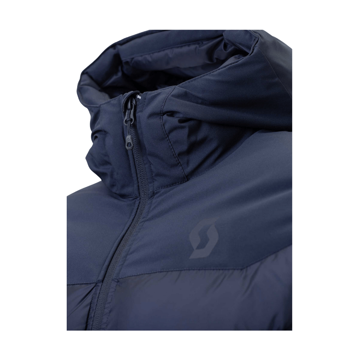 SCOTT USA MEN'S INSULOFT WARM JACKET - DARK BLUE - CLOSE-UP FRONT VIEW