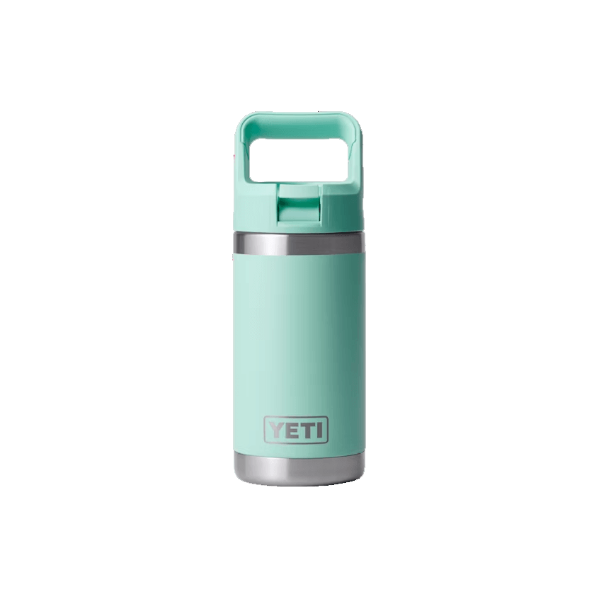 YETI 12OZ RAMBLER JR WATER BOTTLE WITH STRAW CAP SEAFOAM