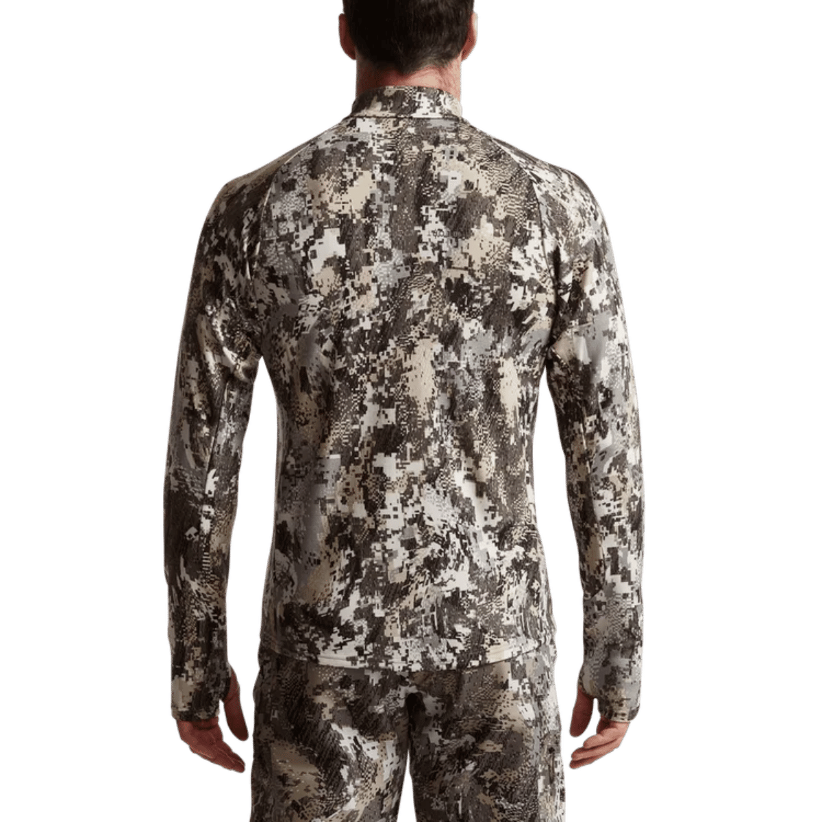 SITKA CORE MERINO 330 1/2 ZIP - ELEVATED II_2 - BACK VIEW