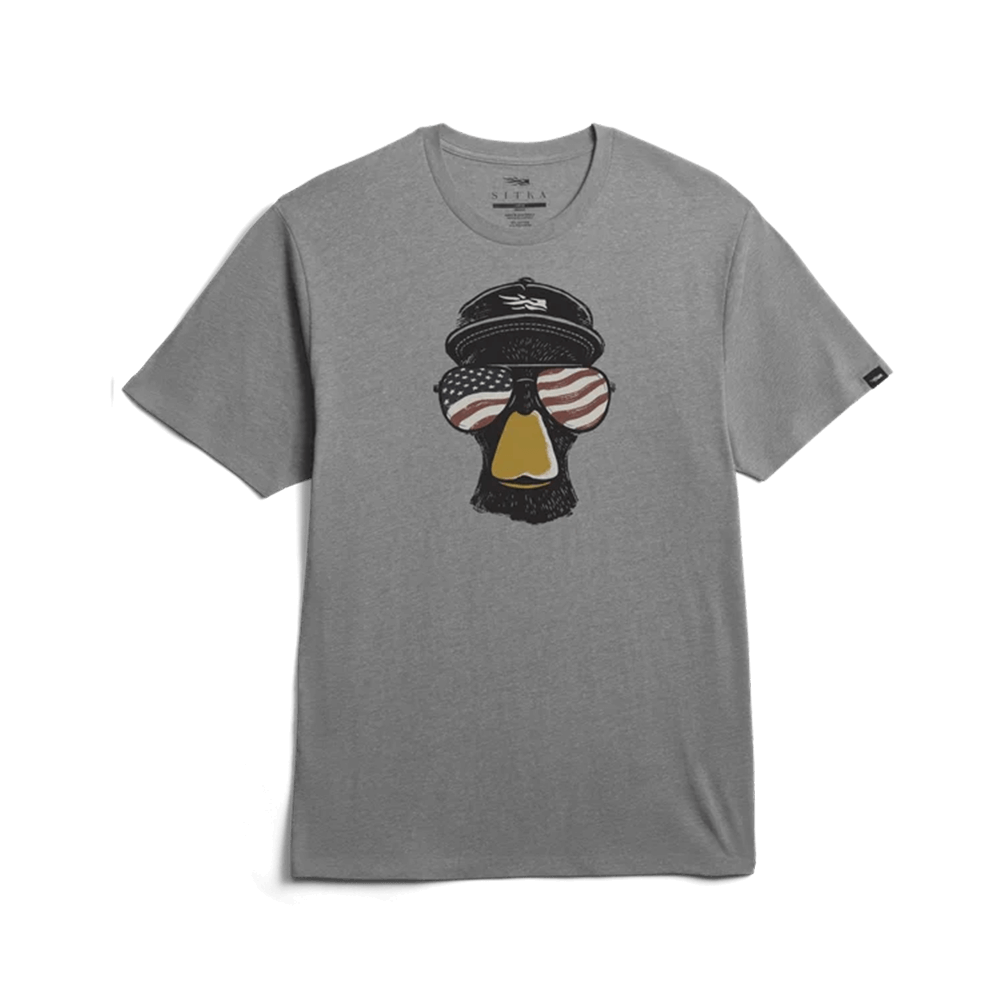 SITKA FREEDOM MALLARD TEE MEDIUM GREY HEATHER