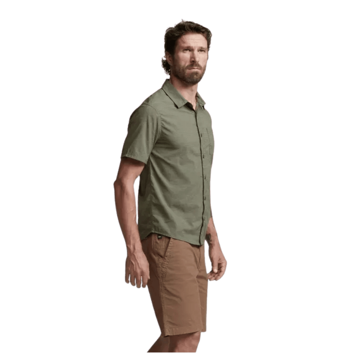 SITKA MEN'S TARMAC SHORT 10 - TOBACCO - SIDE VIEW