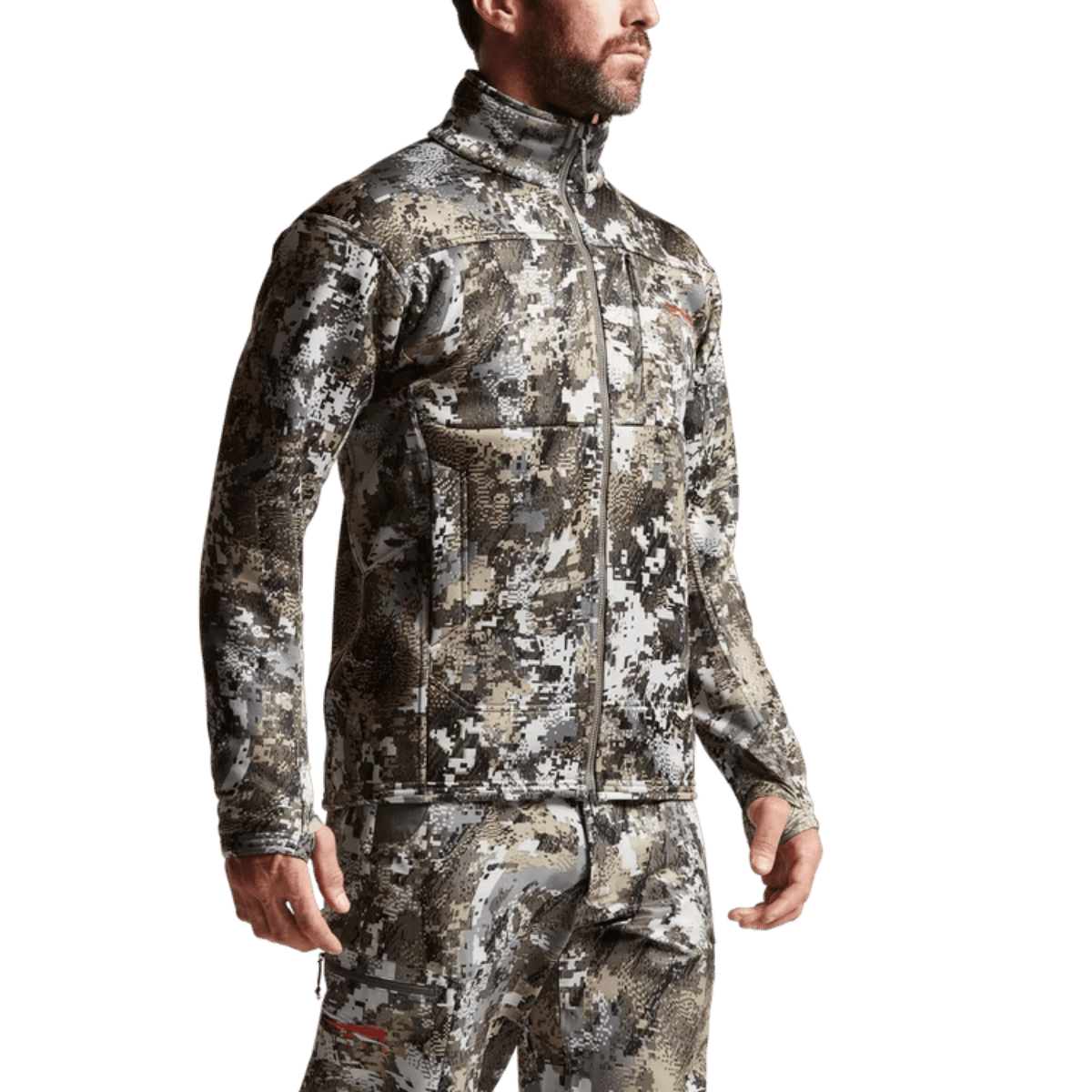 SITKA TRAVERSE JACKET - ELEVATED II_3 - SIDE VIEW (ON MODEL)