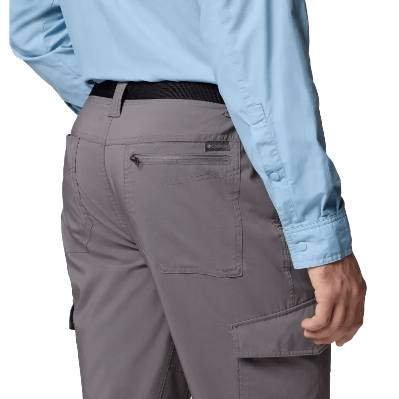 COLUMBIA SKIEN VALLEY CARGO PANTS - CITY GREY BACK POCKET