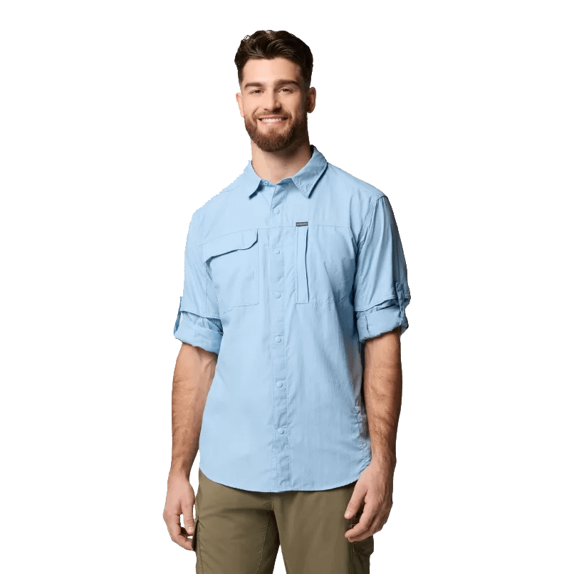 COLUMBIA SKIEN VALLEY LONG SLEEVE SHIRT - RIPPLE BLUE SLEEVE