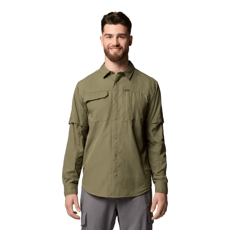 COLUMBIA SKIEN VALLEY LONG SLEEVE SHIRT - STONE GREEN