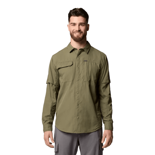 COLUMBIA SKIEN VALLEY LONG SLEEVE SHIRT - STONE GREEN