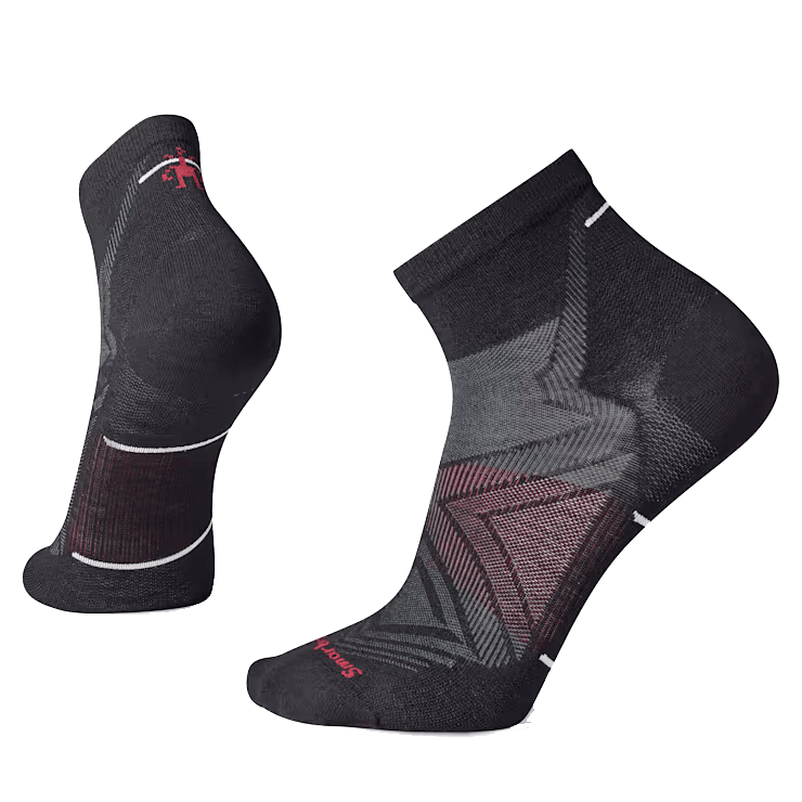 SMARTWOOL RUN ANKLE SOCK - ZERO CUSHION - BLACK