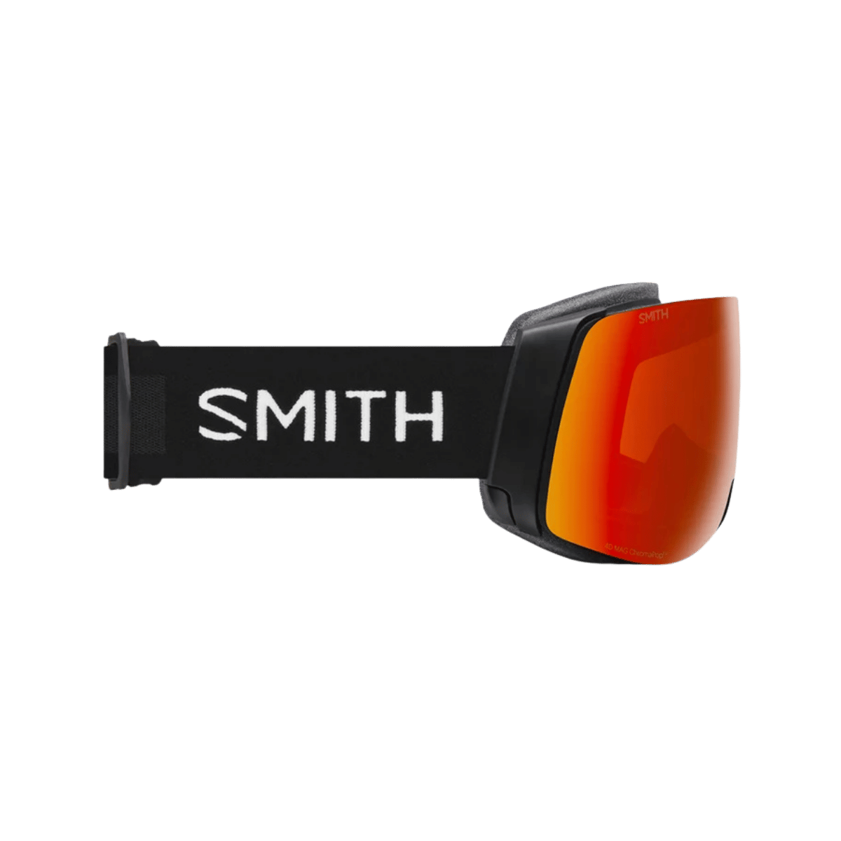 SMITH 4D MAG GOGGLE - BLACK CHROMAPOP PHOTOCROMIC RED MIRROR - SIDE VIEW