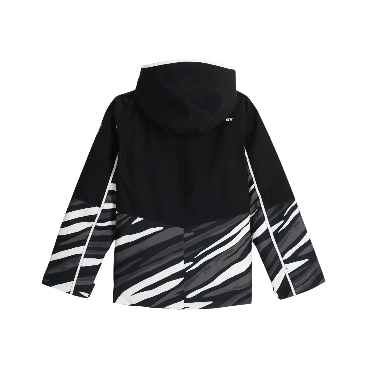 SPYDER GIRLS CONQUER SKI JACKET - TIGER POLAR - BACK VIEW
