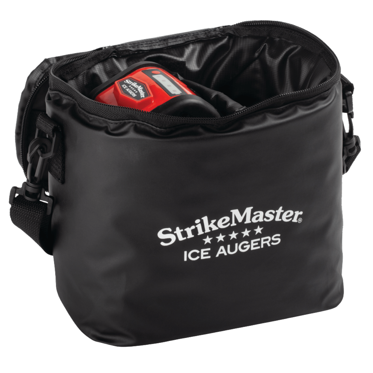 STRIKE MASTER 40V BATTERY BAG OPEN