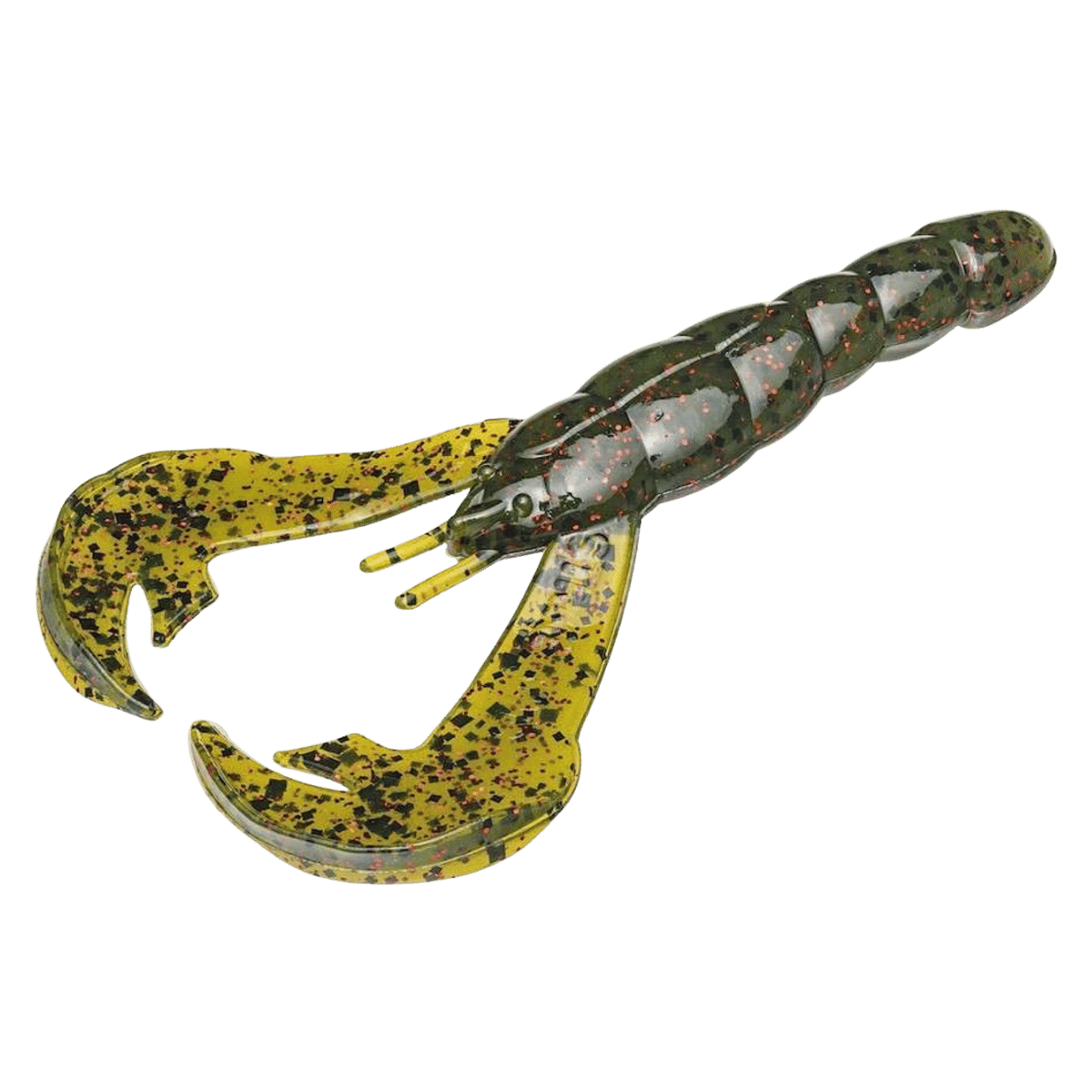 STRIKE KING RATTLIN' RAGE CRAW 4 INCH FISH LURE WATERMELON RED FLAKES