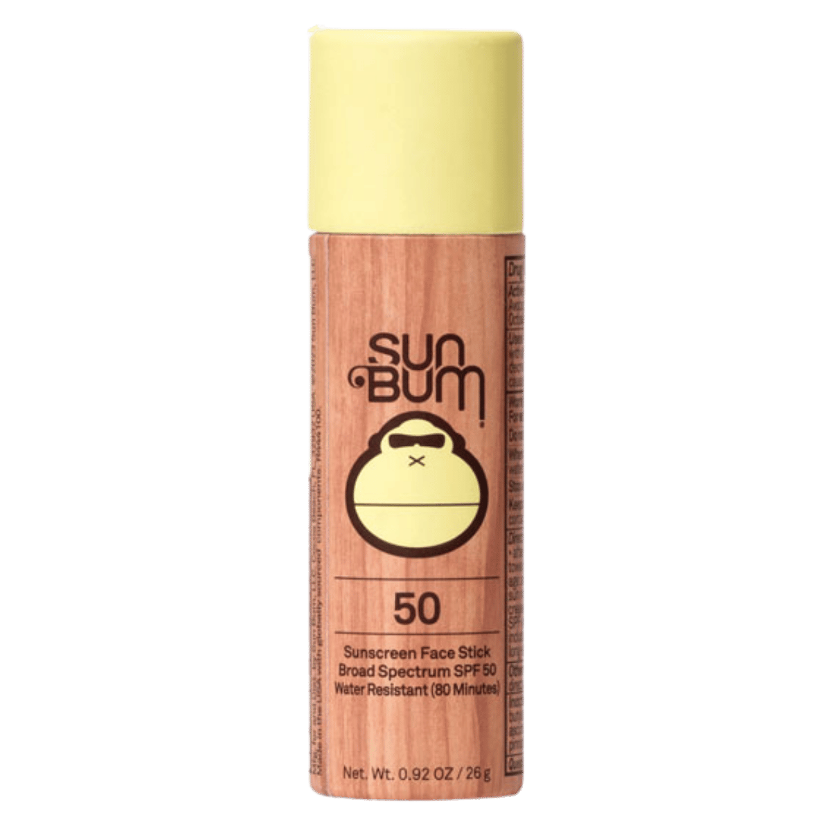 SUN BUM SUNSCREEN FACE STICK PAPER TUBE SPF 50