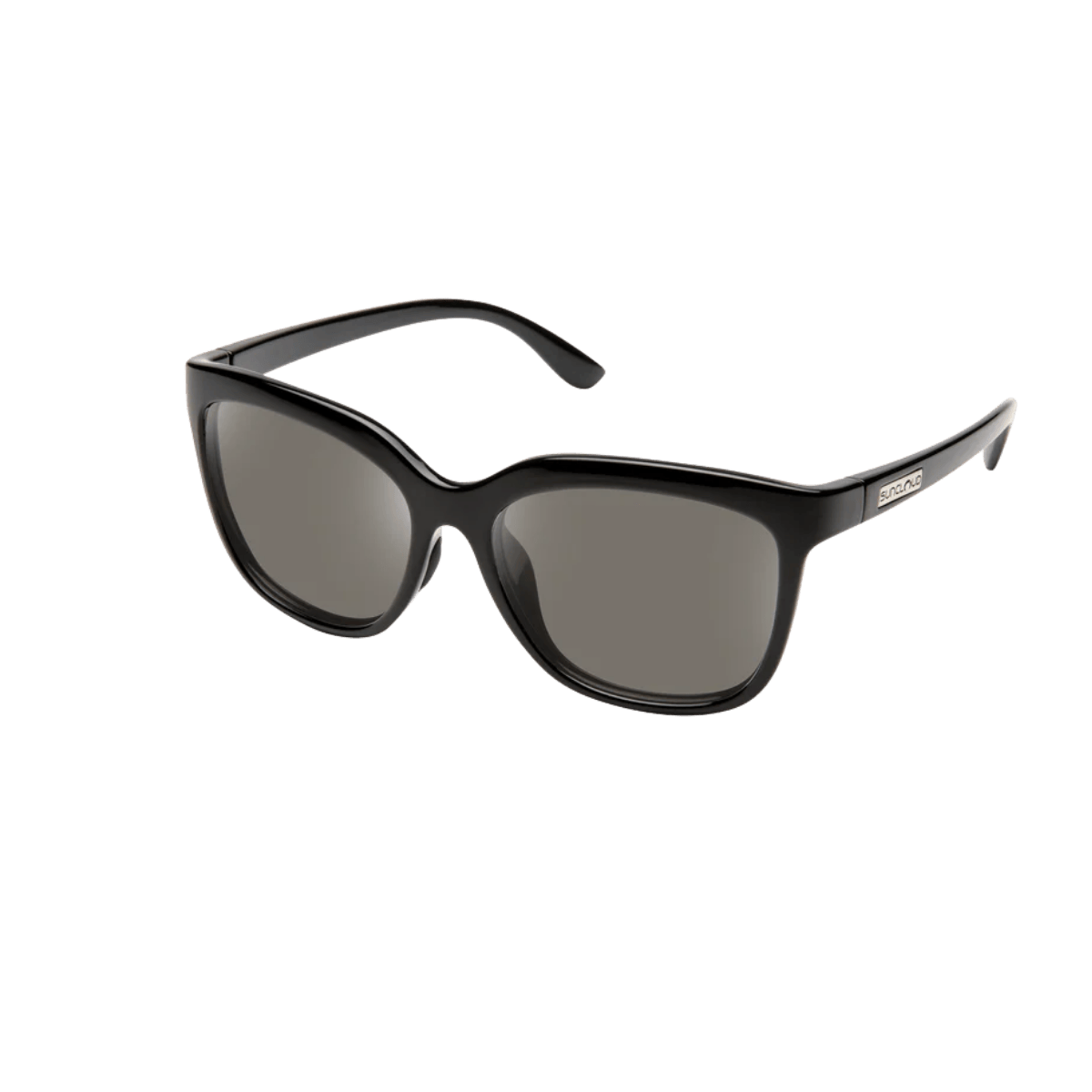 SUNCLOUD SUNNYSIDE SUNGLASSES - BLACK - POLARIZED GRAY