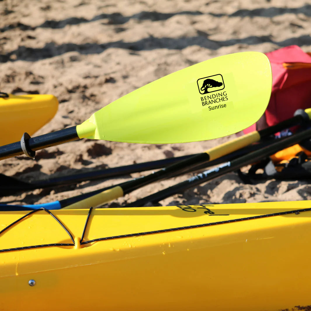 SUNRISE GLASS - FIBERGLASS SHAFT PADDLE front of blade