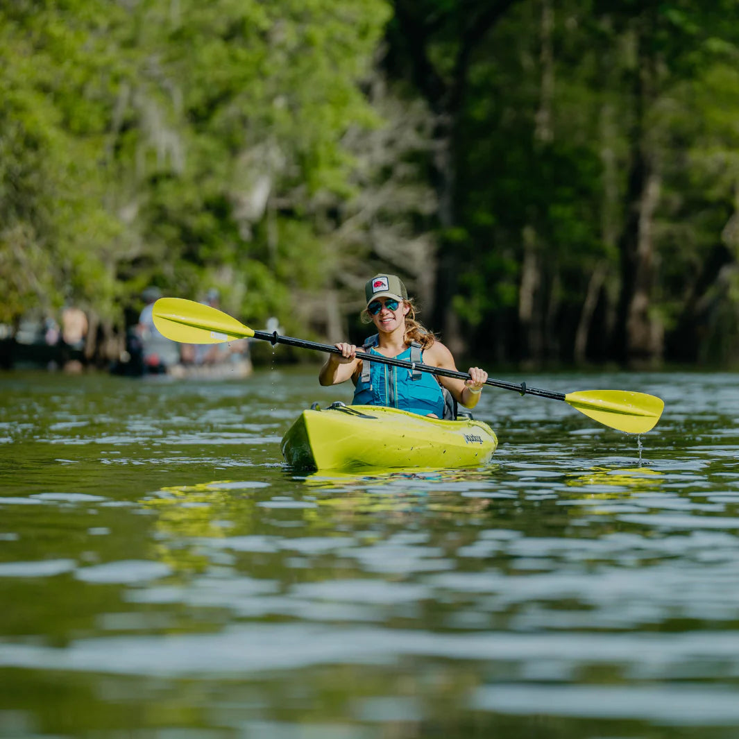 SUNRISE GLASS - FIBERGLASS SHAFT PADDLE being used on the water